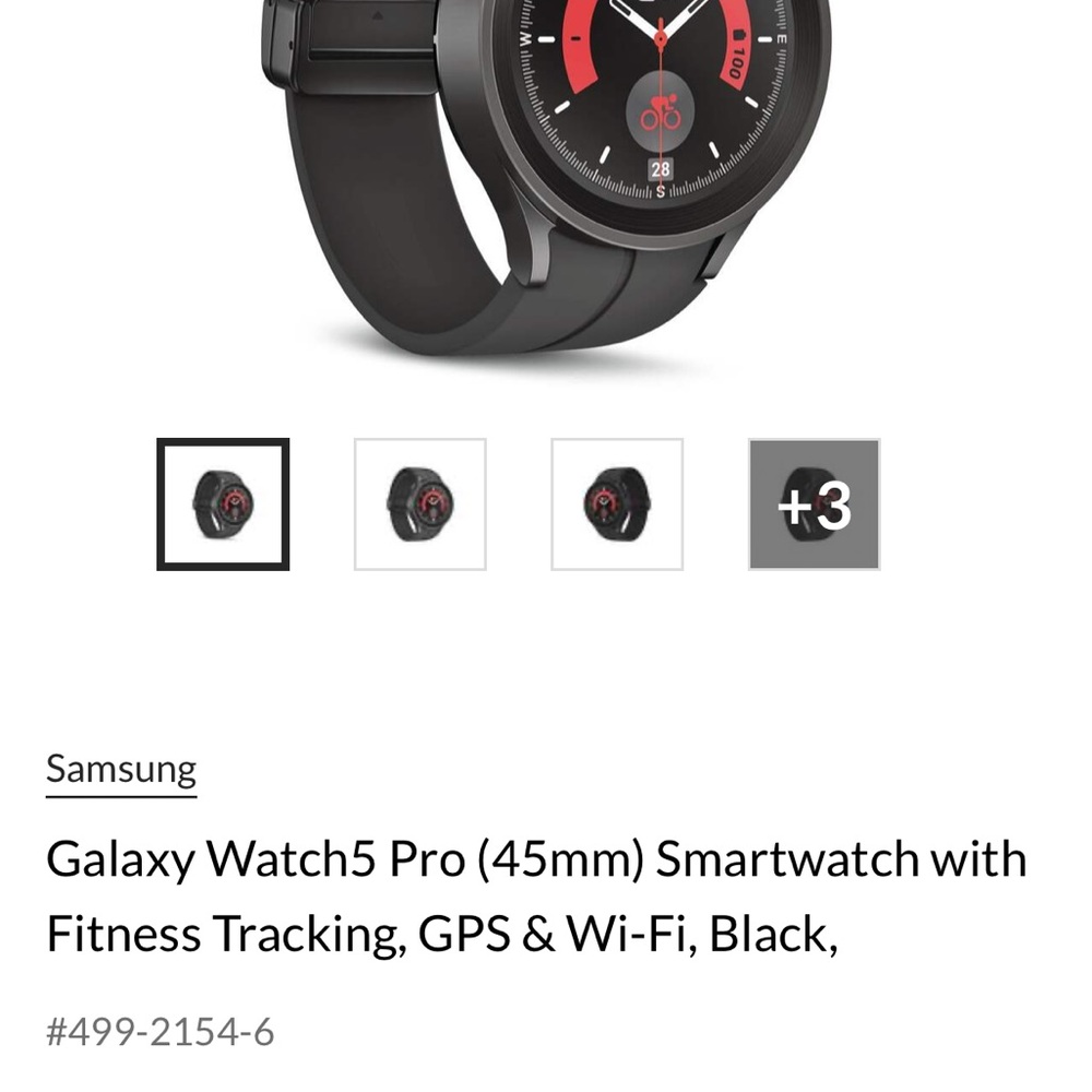 BRAND NEW, IN BOX, NEVER USED!! Samsung Galaxy Watch5 Pro Smartwatch - Black